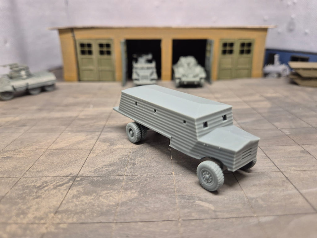 Type 3 Bison Mobile Pillbox Improvisierter gepanzerter Lastwagen und mobiler Bunker