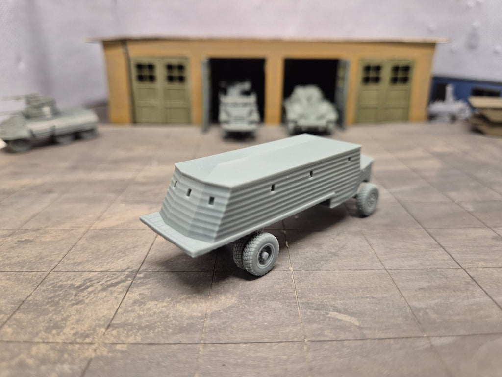 Type 3 Bison Mobile Pillbox Improvisierter gepanzerter Lastwagen und mobiler Bunker
