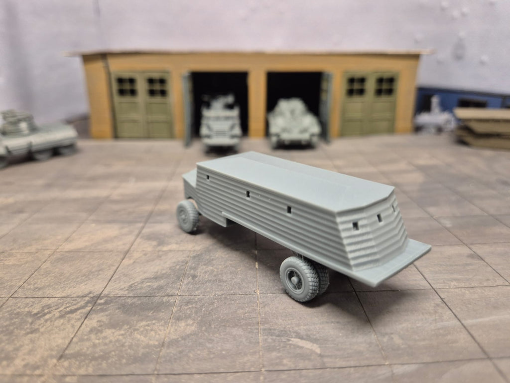 Type 3 Bison Mobile Pillbox Improvisierter gepanzerter Lastwagen und mobiler Bunker