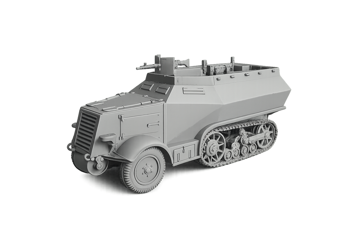 Unic P107 U304(f) Gepanzerter Mannschaftstransportwagen und Funkfahrzeug