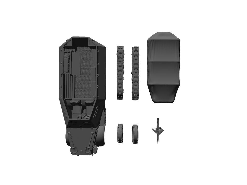Unic P107 U304(f) Gepanzerter Mannschaftstransportwagen und Funkfahrzeug