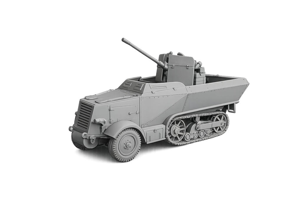 Leichte Selbstfahrlafette für 2-cm-Flak 38 auf Unic P107 U304(f)