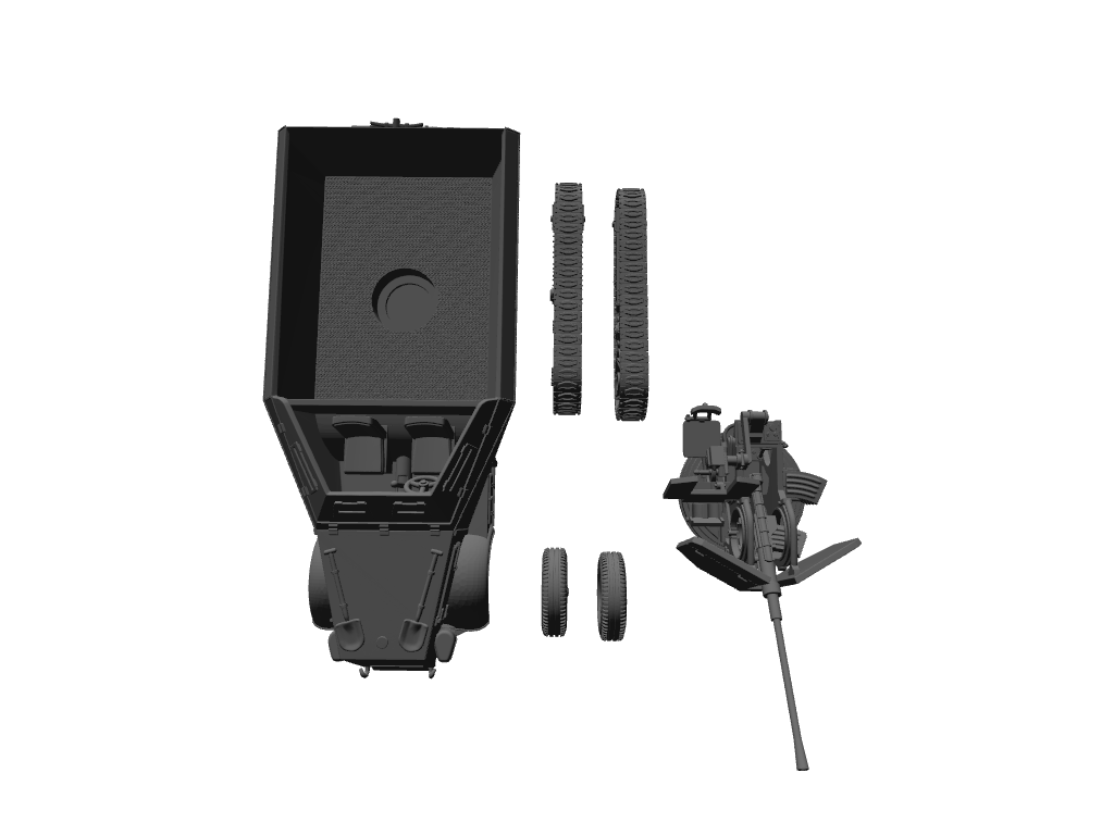 Leichte Selbstfahrlafette für 2-cm-Flak 38 auf Unic P107 U304(f)