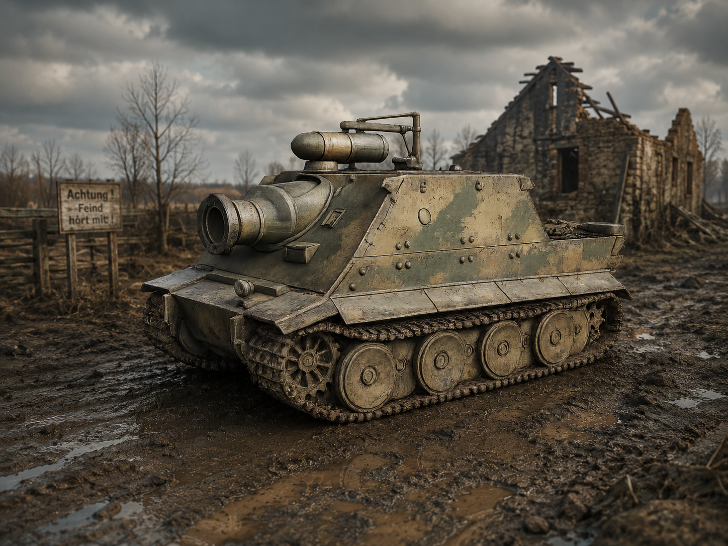 Sturmtiger Panzermörser mit 38 cm auf Tiger I Frühe Version – Prototyp