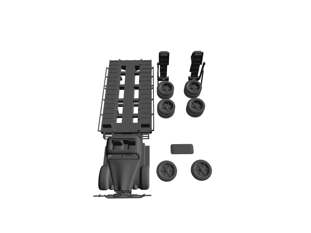White 920 Schwerer Panzertransporter mit fest aufgebauter Ladeplattform